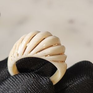 Vintage | 14K Gold Wire OxBone Twist Ring Sz 7 🔥